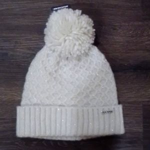 White Skechers hat